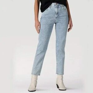 Wrangler Womens Stonewashed Mom Jeans‎ 29 Acid Wash Blue 112324871 Western Retro
